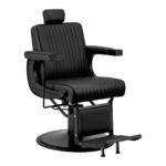 Gabbiano Visionerio Black Hairdressing Chair with Black Frame 1