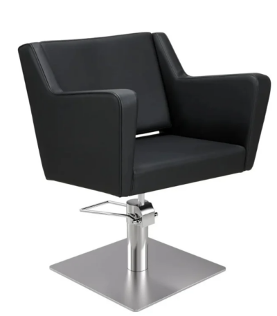 mirplay friseurstuhl anouk edelstahl quadratisch