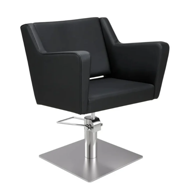 mirplay friseurstuhl anouk edelstahl quadratisch