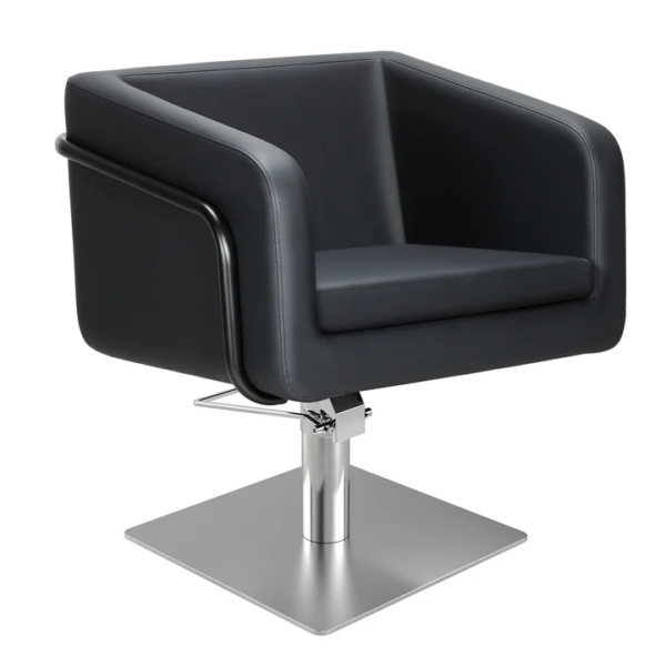 mirplay chaise coiffeur eagan carré acier inoxydable