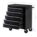 Pro Ink 015 Tattoo werkwagen Zwart 9