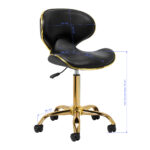 Gabbiano Kosmetikhocker Q-4599G schwarz V2 7