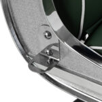 Gabbiano Visionerio barberstoel met groen chromen frame 8