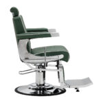 Gabbiano Visionerio barberstoel met groen chromen frame 2