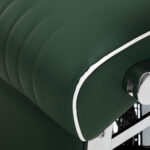 Gabbiano Visionerio barberstoel met groen chromen frame 13