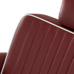 Gabbiano Visionerio barberstoel met rood chromen frame 13