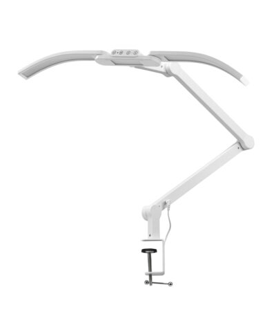 Glow manicurelamp L05 gebogen voor tafelblad wit 1