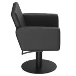 neloson kappersstoel midnight rond zwart 1