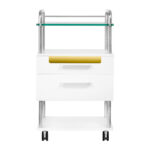 Table de podologie chariot de travail 6052t blanc 2
