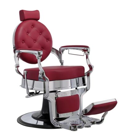 Mudi Barberstoel Buzz silver Burdeos