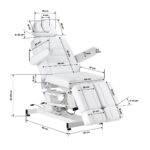 Elektrische pedicurestoel Azzurro 706 1 motor wit 17
