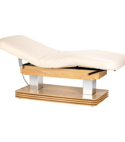 Elektrische SPA-ligstoel Sillon Comfort crème met lichtbruine basis 1