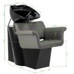 kapper wasunit  Gabbiano Lucca grijs 12