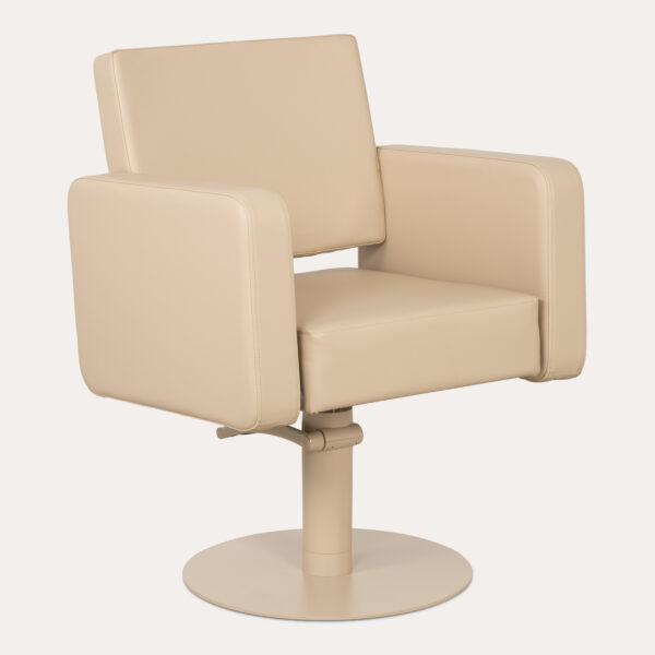 Mudi kappersstoel Flirty beige ronde voet 1