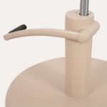 Mudi kappersstoel Flirty beige ronde voet 5