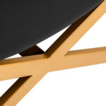 Sillon Alba zwarte wimper behandelstoel met gouden voet 10