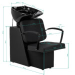 Wasunit kapper Haarsysteem Edge Noir 15