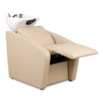 Mudi Elune Air wasunit met massage en elektrische voetsteun beige met witte wasbak