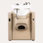 Mudi Elune Air wasunit met massage en elektrische voetsteun beige met witte wasbak 8