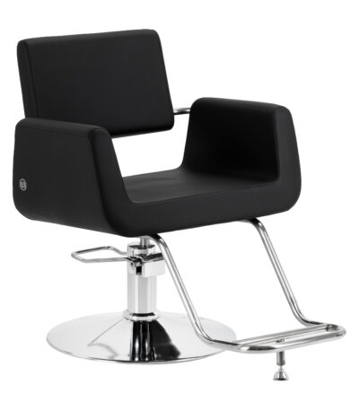 Fauteuil de coiffeur Omega Lyra noir 1