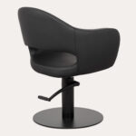 Fauteuil de barbier Lira noir base ronde noir 2