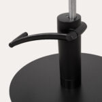 Chaise de coiffeur Lira noir pied rond noir 8