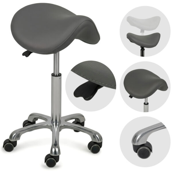 Tabouret de selle Habys Alma So Skin K429 Gris 1