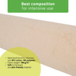 Habys badstof hoes voor rol 15 x 60 cm - crème latte 3