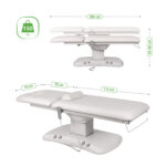 Habys Estella ERGO 2 elektrische verwarmde behandeltafel Satin Comfort k701 wit 10
