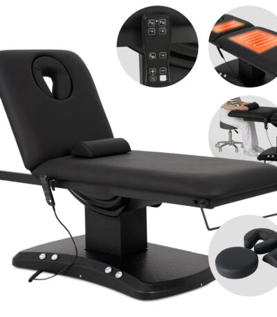 Habys Estella ERGO 2 elektrische verwarmde behandeltafel Satin Comfort k715 zwart 1