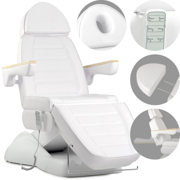 Habys Leo PRO 4 Elektrischer Kosmetikstuhl Comfy Base K501 Weiß 1