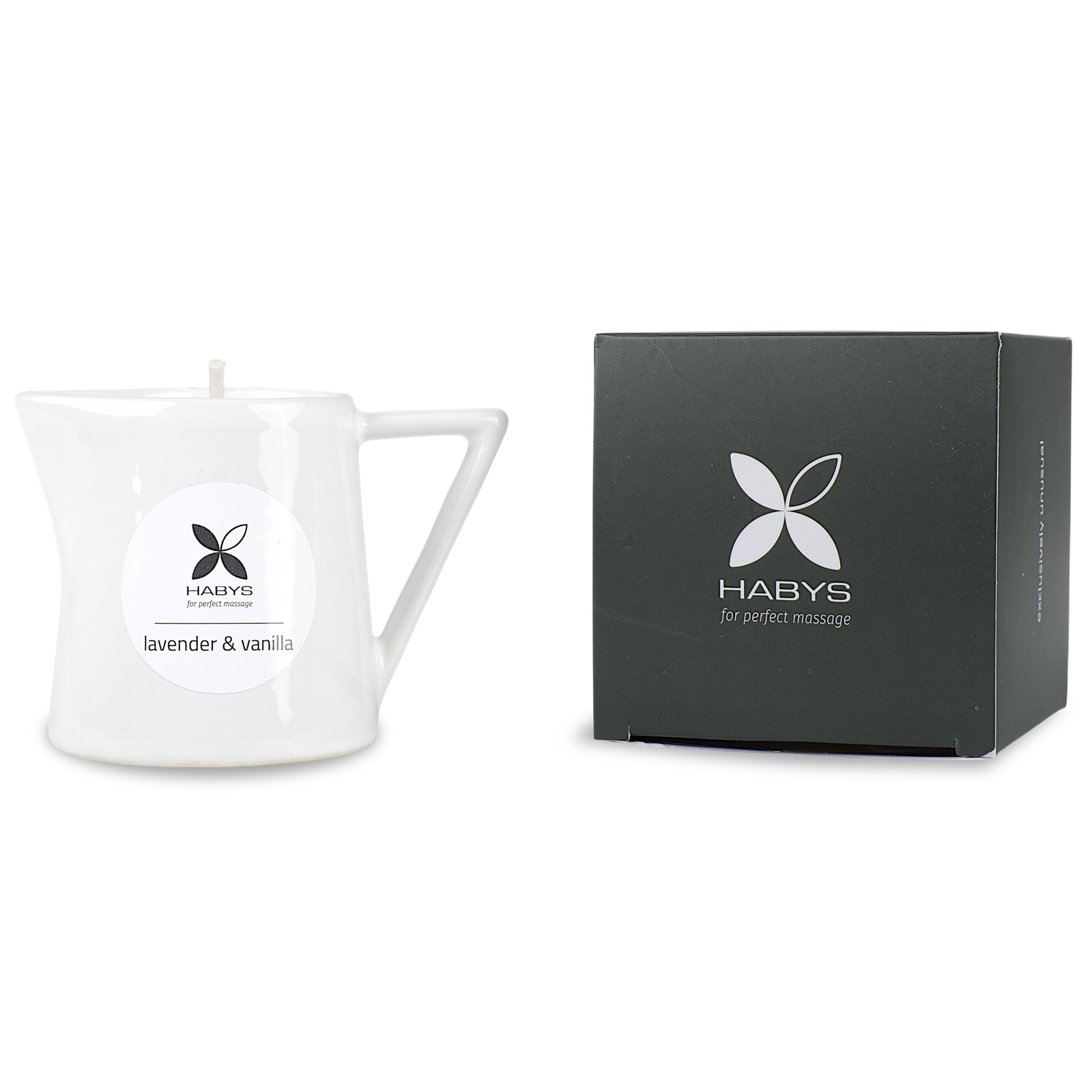 Bougie de massage Habys – Lavande & Vanille 110 ml 1 Bougie de massage Habys – Lavande & Vanille 110 ml 1