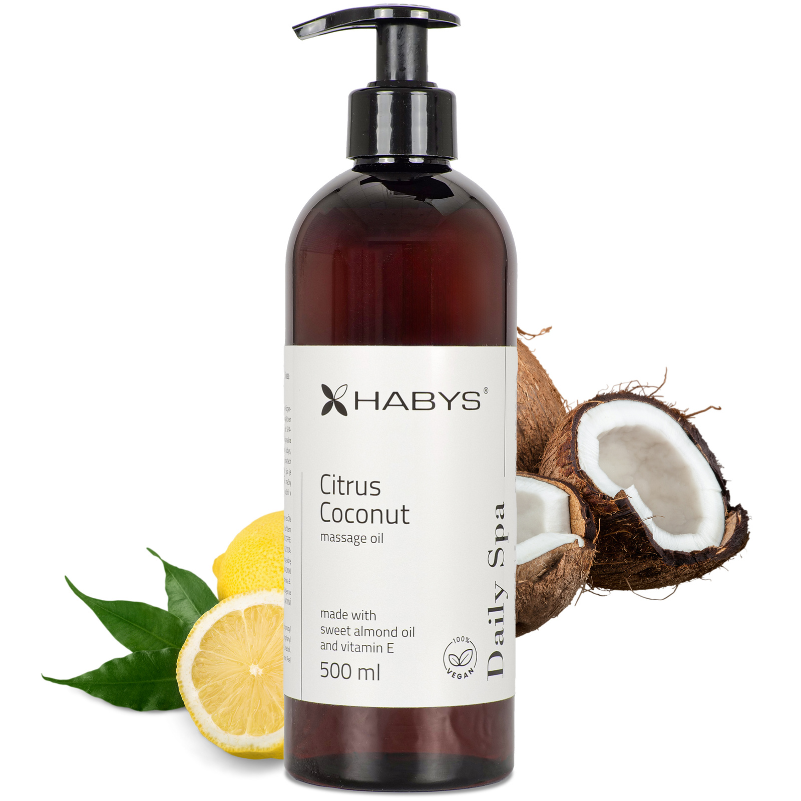 Habys Huile de Massage Daily Spa Agrumes Coco 500 ml 1 Habys Huile de Massage Daily Spa Agrumes Coco 500 ml 1