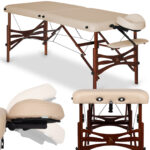 Habys Massageliege Panda Dunkles Holz 70 Vinyl Flex K033 Beige 1