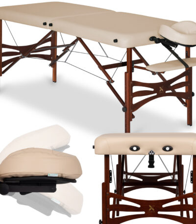 Habys Massagetafel Panda Donker Hout 70 Vinyl Flex K033 Beige 1