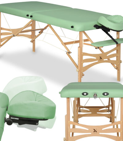 Table de massage Habys Panda bois clair 70 Flex K022 vert 1