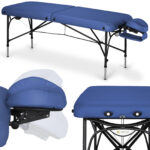 Table de massage Habys Smart Alu 70 Vinyl Flex K012 bleu marine 1