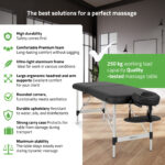 Habys mobiele massagetafel Nina Comfy Base K515 Zwart 2