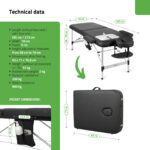 Habys Nadia 70 draagbare massagetafel, Comfy Base K515 zwart - Image 5