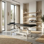 Habys Optima elektrische behandeltafel met handbediening – Satin Comfort zwart 2