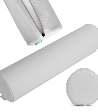 Habys Rond Nackenrollenkissen 15x60 K729 Hellgrau 1