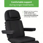 Habys Tavia elektrische behandelstoel Satin Comfort k715 zwart 6