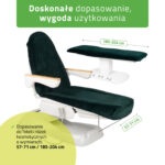 Habys velours laken met elastiek en bandjes voor cosmeticastoel - zwart 2