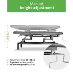 Habys VIGO 2 vaste massagetafel met verstelbare rugleuning - Donkergrijs 3