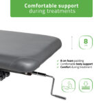 Habys VIGO 2 vaste massagetafel met verstelbare rugleuning - Donkergrijs 4