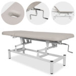Habys VIGO 2 grande table de massage avec dossier réglable - Gris clair 1