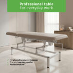 Habys VIGO 2 vaste massagetafel met verstelbare rugleuning - Lichtgrijs 2