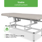 Habys VIGO 2 vaste massagetafel met verstelbare rugleuning - Lichtgrijs 5
