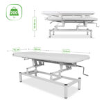 Habys VIGO 2 vaste massagetafel met verstelbare rugleuning - Wit 8