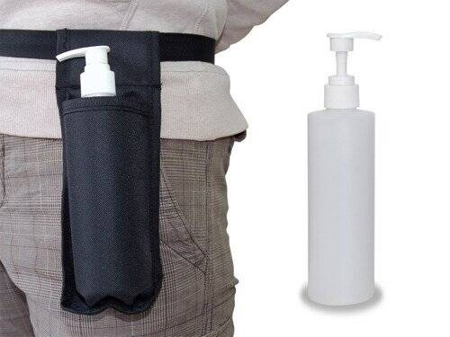 Heuptasje met dispenserfles voor massageolie 1